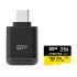 Silicon Power Κάρτα Μνήμης Microsdxc Inspire Με Card Reader, 256Gb, Uhs-I U3 A1 V30