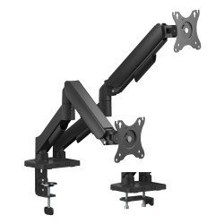 Powertech Βάση Γραφείου Για 2X Οθόνες Pt-1425, 17-32", Έως 9Kg