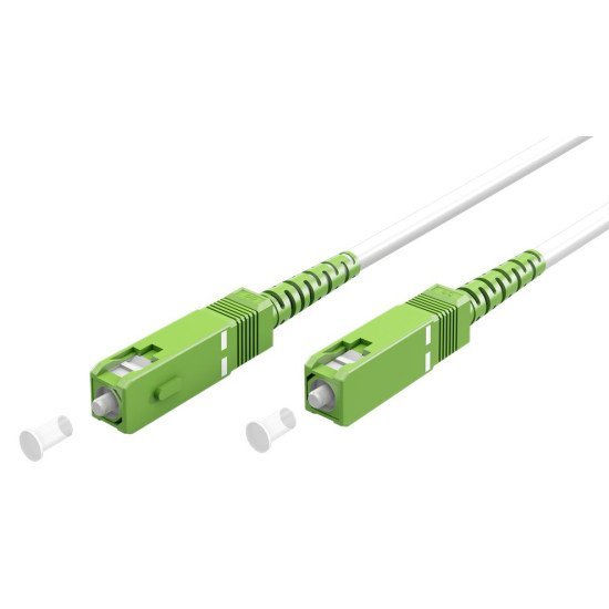 Goobay Καλώδιο Οπτικής Ίνας Sc-Apc 59599, Singlemode Os2, 15M, Λευκό Goobay Καλώδιο Οπτικής Ίνας Sc-Apc 59599, Singlemode Os2, 15M, Λευκό