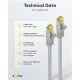 Goobay Καλώδιο Δικτύου 91594, Cat 7 S/Ftp, Copper, 500Mhz, 1.5M, Γκρι Goobay Καλώδιο Δικτύου 91594, Cat 7 S/Ftp, Copper, 500Mhz, 1.5M, Γκρι