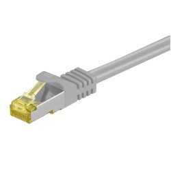 Goobay Καλώδιο Δικτύου 91576, Cat 7 S/Ftp, Copper, 500Mhz, 0.50M, Γκρι