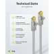 Goobay Καλώδιο Δικτύου 91567, Cat 7 S/Ftp, Copper, 500Mhz, 0.50M, Γκρι Goobay Καλώδιο Δικτύου 91567, Cat 7 S/Ftp, Copper, 500Mhz, 0.50M, Γκρι