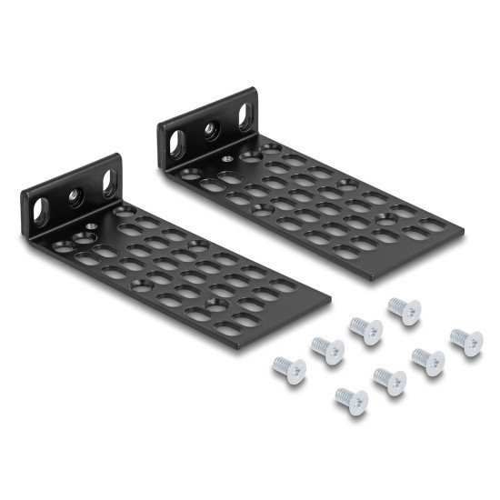 Delock Σετ Βάσεις Τοποθέτησης Για Rack 67281, Μαύρο, 2Τμχ Delock Σετ Βάσεις Τοποθέτησης Για Rack 67281, Μαύρο, 2Τμχ