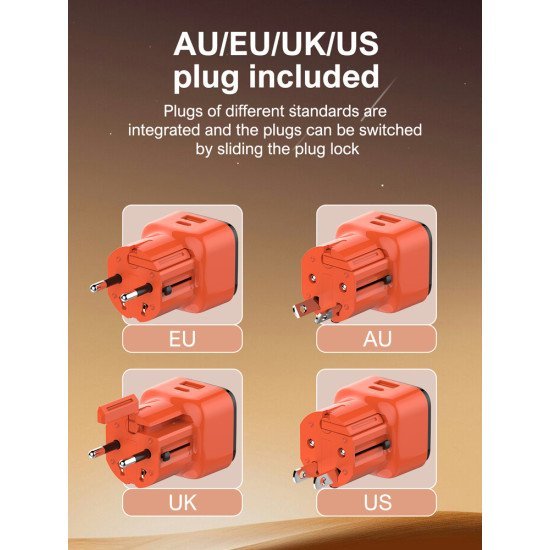 Ldnio Φορτιστής Τοίχου Q2420 Με Καλώδιο, Usb/Usb-C, 45W, Universal Πρίζα, Πορτοκαλί Ldnio Φορτιστής Τοίχου Q2420 Με Καλώδιο, Usb/Usb-C, 45W, Universal Πρίζα, Πορτοκαλί