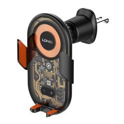 Ldnio Ασύρματος Φορτιστής & Βάση Smartphone Αυτοκινήτου Ma30, 15W, Μαύρο