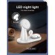 Ldnio Ασύρματος Φορτιστής Wl01 Με Led Φωτισμό, 3 Σε 1, 15W, Λευκός Ldnio Ασύρματος Φορτιστής Wl01 Με Led Φωτισμό, 3 Σε 1, 15W, Λευκός