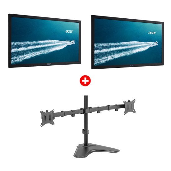 Acer 2X Used Οθόνες V226Hql Με Βάση, Led, 21.5" Full Hd, Vga/Dvi, Grade A Acer 2X Used Οθόνες V226Hql Με Βάση, Led, 21.5" Full Hd, Vga/Dvi, Grade A