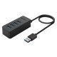 Orico Usb Hub W5P-U3, 4X Θυρών, Usb 3.0, 5Gbps, Usb Σύνδεση, 1M Καλώδιο, Μαύρο Orico Usb Hub W5P-U3, 4X Θυρών, Usb 3.0, 5Gbps, Usb Σύνδεση, 1M Καλώδιο, Μαύρο