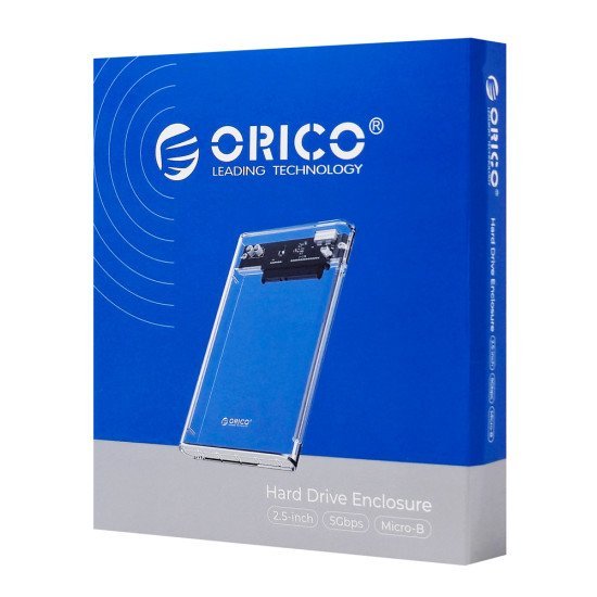 Orico Θήκη Για 2.5" Sata Hdd/Ssd 2139U3, 5Gbps, Διάφανη Orico Θήκη Για 2.5" Sata Hdd/Ssd 2139U3, 5Gbps, Διάφανη