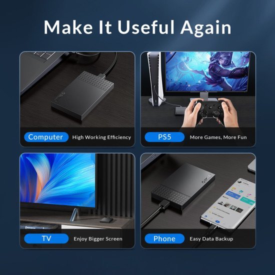 Orico Θήκη Για 2.5" Sata Hdd/Ssd 2526U3-V1, 5Gbps, Μαύρη Orico Θήκη Για 2.5" Sata Hdd/Ssd 2526U3-V1, 5Gbps, Μαύρη
