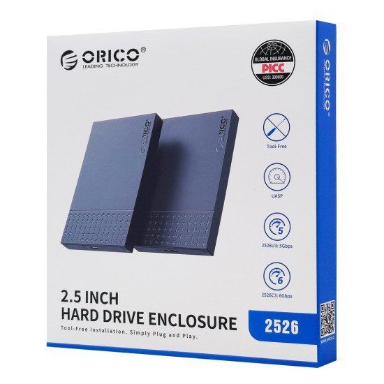 Orico Θήκη Για 2.5" Sata Hdd/Ssd 2526U3-V1, 5Gbps, Μαύρη Orico Θήκη Για 2.5" Sata Hdd/Ssd 2526U3-V1, 5Gbps, Μαύρη