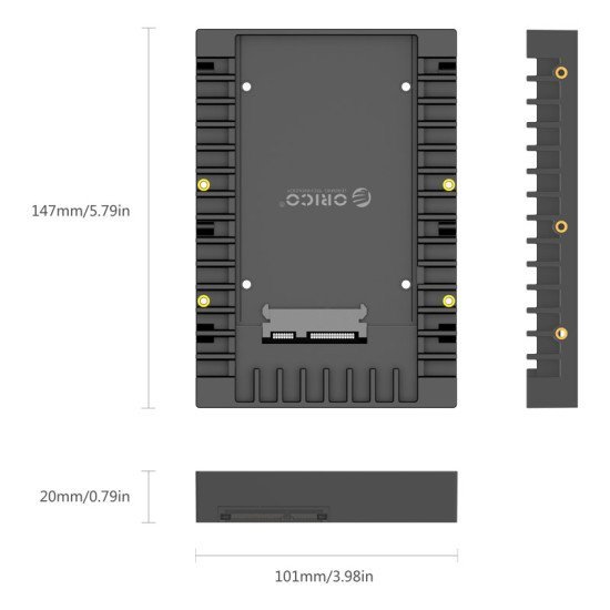 Orico Tray 3.5" Για 2.5" Hdd/Ssd 1125Ss-V1, 6Gbps, Μαύρο Orico Tray 3.5" Για 2.5" Hdd/Ssd 1125Ss-V1, 6Gbps, Μαύρο