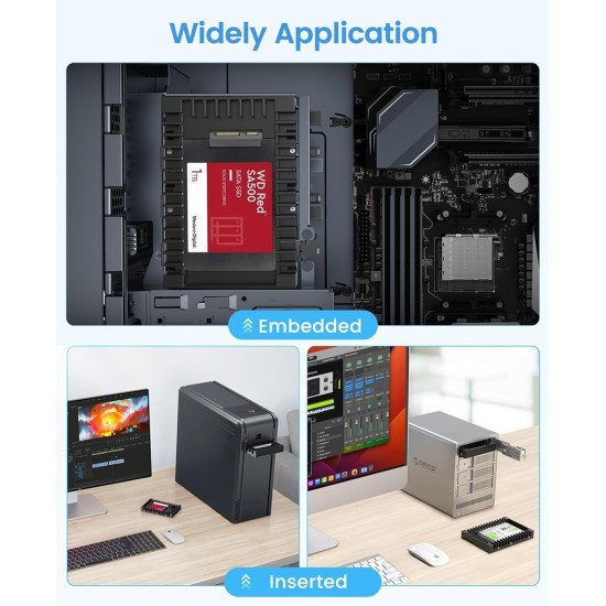 Orico Tray 3.5" Για 2.5" Hdd/Ssd 1125Ss-V1, 6Gbps, Μαύρο Orico Tray 3.5" Για 2.5" Hdd/Ssd 1125Ss-V1, 6Gbps, Μαύρο