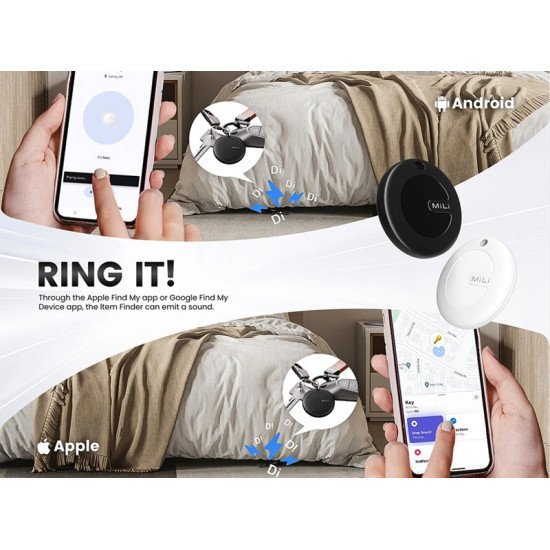 Mili Smart Tag Mitag Duo Για Ios & Android Συσκευές, Bluetooth Tracker, Λευκό Mili Smart Tag Mitag Duo Για Ios & Android Συσκευές, Bluetooth Tracker, Λευκό