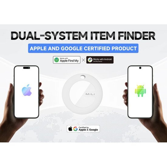 Mili Smart Tag Mitag Duo Για Ios & Android Συσκευές, Bluetooth Tracker, Λευκό Mili Smart Tag Mitag Duo Για Ios & Android Συσκευές, Bluetooth Tracker, Λευκό