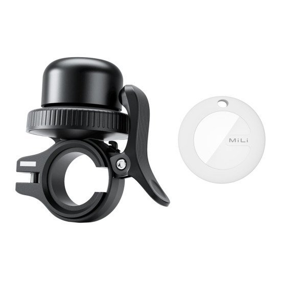 Mili Κουδούνι Ποδηλάτου Με Smart Tag Mitag Duo, Ios & Android, Bluetooth Tracker, Μαύρο/Λευκό Mili Κουδούνι Ποδηλάτου Με Smart Tag Mitag Duo, Ios & Android, Bluetooth Tracker, Μαύρο/Λευκό
