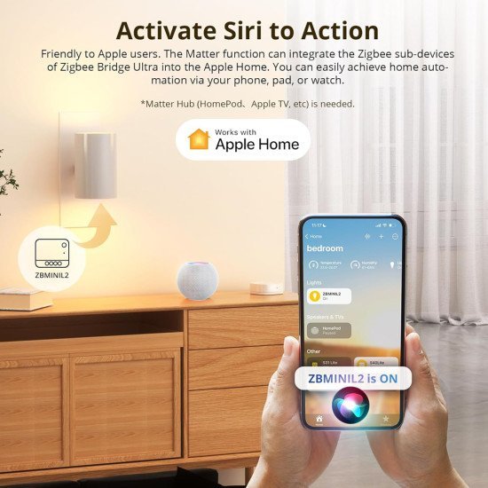 Sonoff Smart Hub Zbbridge-U, Zigbee, Wifi, Λευκό Sonoff Smart Hub Zbbridge-U, Zigbee, Wifi, Λευκό