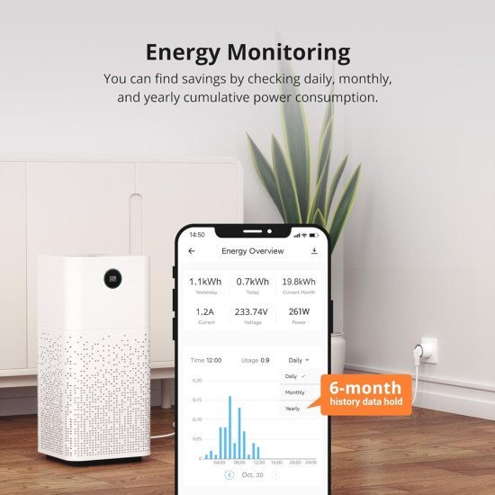 Sonoff Smart Αντάπτορας Ρεύματος S60Tpf, Μονός, 4000W, Wifi, Λευκός Sonoff Smart Αντάπτορας Ρεύματος S60Tpf, Μονός, 4000W, Wifi, Λευκός