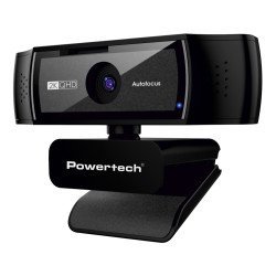 Powertech Web Camera Pt-1428, 5Mp, 2K Qhd, Αυτόματη Εστίαση, 1.5M, Μαύρη
