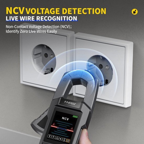 Fnirsi Ψηφιακή Αμπεροτσιμπίδα/Πολύμετρο Dmc-100, 600A Ac/Dc, Ncv, True Rms, Επαναφορτιζόμενη