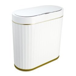 Home Use Κάδος Απορριμμάτων Huh-0227 Με Φωτοκύτταρο, 9Lt, Λευκός