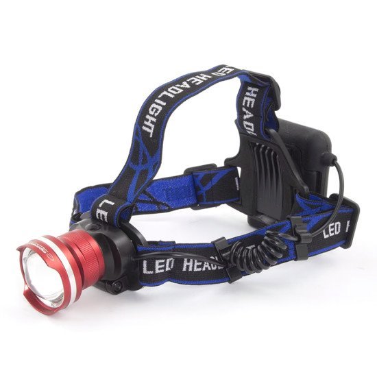 Esperanza Φακός Κεφαλής Led Eot001, 600Lm, Zoom, Μαύρος/Κόκκινος