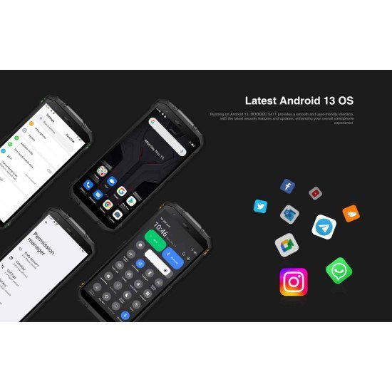 Doogee Smartphone S41T, 5.5", 4/64Gb, 6300Mah, Ip68/Ip69K, Πορτοκαλί Doogee Smartphone S41T, 5.5", 4/64Gb, 6300Mah, Ip68/Ip69K, Πορτοκαλί