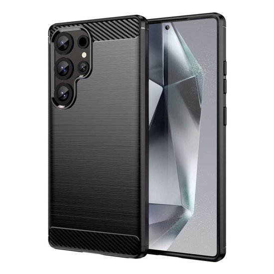 Powertech Θήκη Carbon Mob-2007 Για Samsung S24 Ultra, Μαύρη Powertech Θήκη Carbon Mob-2007 Για Samsung S24 Ultra, Μαύρη