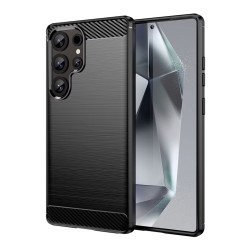 Powertech Θήκη Carbon Mob-2010 Για Samsung S25 Ultra, Μαύρη