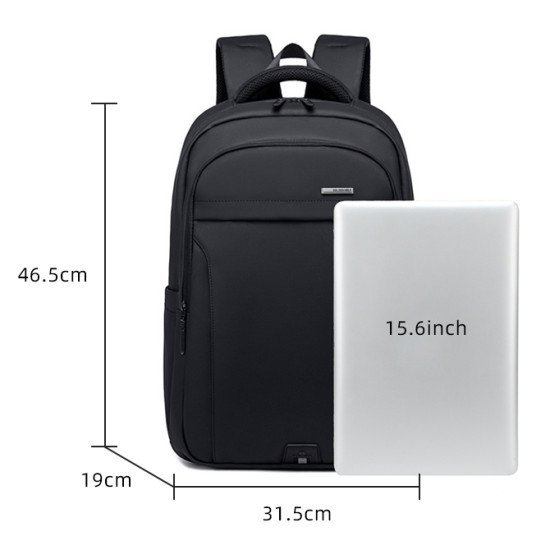 Golden Wolf Τσάντα Πλάτης Gb00711 Με Θήκη Laptop 15.6", 27L, Μαύρη Golden Wolf Τσάντα Πλάτης Gb00711 Με Θήκη Laptop 15.6", 27L, Μαύρη