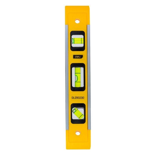 Deli Αλφάδι Dl290230 Με 3 Μάτια, Πλαστικό, Μαγνητικό, 23Cm