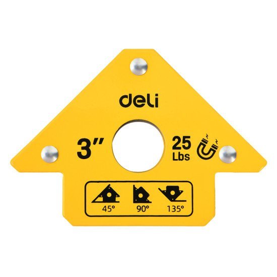 Deli Μαγνητική Γωνία Συγκόλλησης Dl-Hdw25 Με 45°/90°/135° Γωνίες, 3", 11Kg Deli Μαγνητική Γωνία Συγκόλλησης Dl-Hdw25 Με 45°/90°/135° Γωνίες, 3", 11Kg