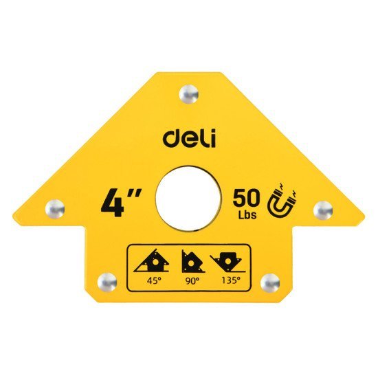 Deli Μαγνητική Γωνία Συγκόλλησης Dl-Hdw50 Με 45°/90°/135° Γωνίες, 4", 22Kg Deli Μαγνητική Γωνία Συγκόλλησης Dl-Hdw50 Με 45°/90°/135° Γωνίες, 4", 22Kg