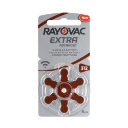 Rayovac Μπαταρίες Ακουστικών Βαρηκοΐας 312Mf, Mercury Free, 1.4V, 6Τμχ