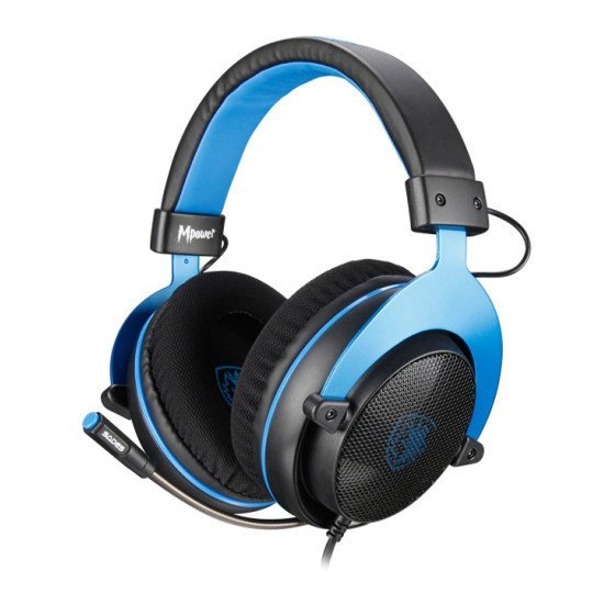 Sades Gaming Headset Mpower, Multiplatform, 3.5Mm, 50Mm Ακουστικά, Μπλε