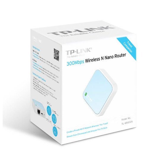 Tp-Link Wireless N Nano Router Tl-Wr802N, 300Mbps, Ver. 4.0