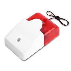 Σειρήνα Πανικού Piezzo Εσωτερικού Χώρου Hs-157, 12V, Red
