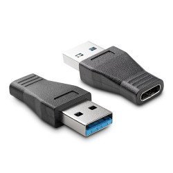 POWERTECH αντάπτορας USB 3.0 σε USB-C θηλυκό CAB-U097, μαύρος