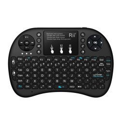 Riitek Ασύρματο Πληκτρολόγιο Mini I8+ Με Touchpad, 2.4Ghz, Μαύρο