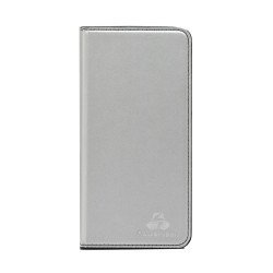 POWERTECH θήκη Magnet Leather Slide για smartphone έως 7.5x15.5cm, ασημί