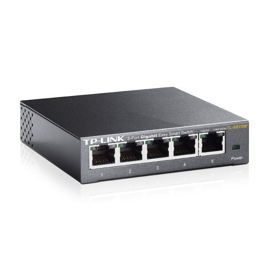 Tp-Link  Easy Smart Switch Tl-Sg105E,  5-Port Gigabit, Ver. 5.0