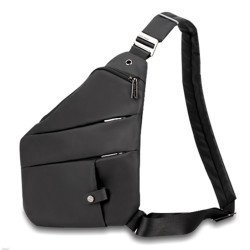 ARCTIC HUNTER τσάντα crossbody XB00041-BK, αδιάβροχη, μαύρη