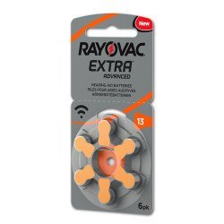 Rayovac Μπαταρίες Ακουστικών Βαρηκοΐας 13Mf, Mercury Free, 1.4V, 6Τμχ