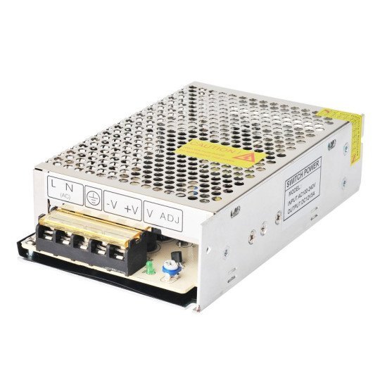 Powertech Τροφοδοτικό Ht-120W, 12V 10A 120W, Μη Αδιάβροχο