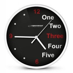 Esperanza Ρολόι Τοίχου Prague Ehc014W, 20Cm, Λευκό