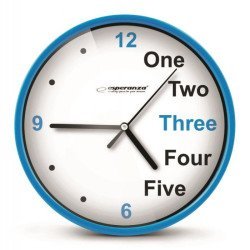 Esperanza Ρολόι Τοίχου Prague Ehc014B, 20Cm, Μπλε