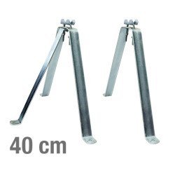 Vikar Βάση Τοίχου 21005 Για Στήριξη Ιστού, Ατσάλινη, 40Cm, 2Τμχ