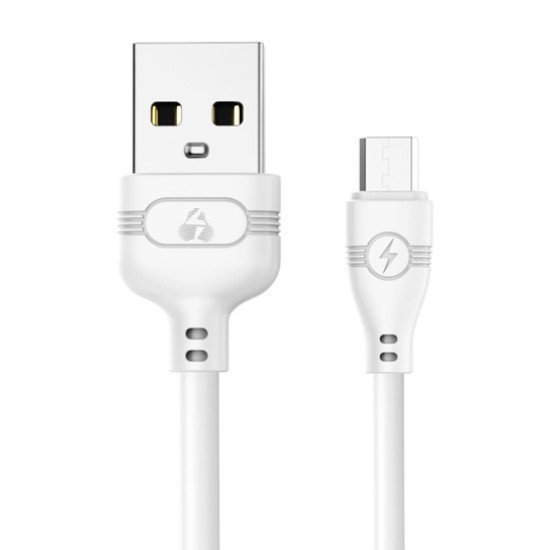POWERTECH Καλώδιο USB σε Micro USB eco PTR-0055 copper, 1m , λευκό POWERTECH Καλώδιο USB σε Micro USB eco PTR-0055 copper, 1m , λευκό