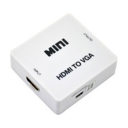 Powertech Hd Video Converter Hdmi Σε Vga & 3.5Mm Audio Cab-H073, Full Hd