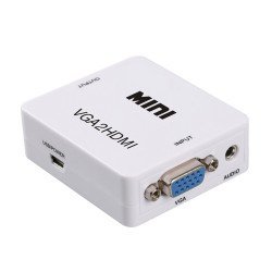 Powertech Video Converter Vga & 3.5Mm Audio Σε Hdmi Cab-H107, Full Hd